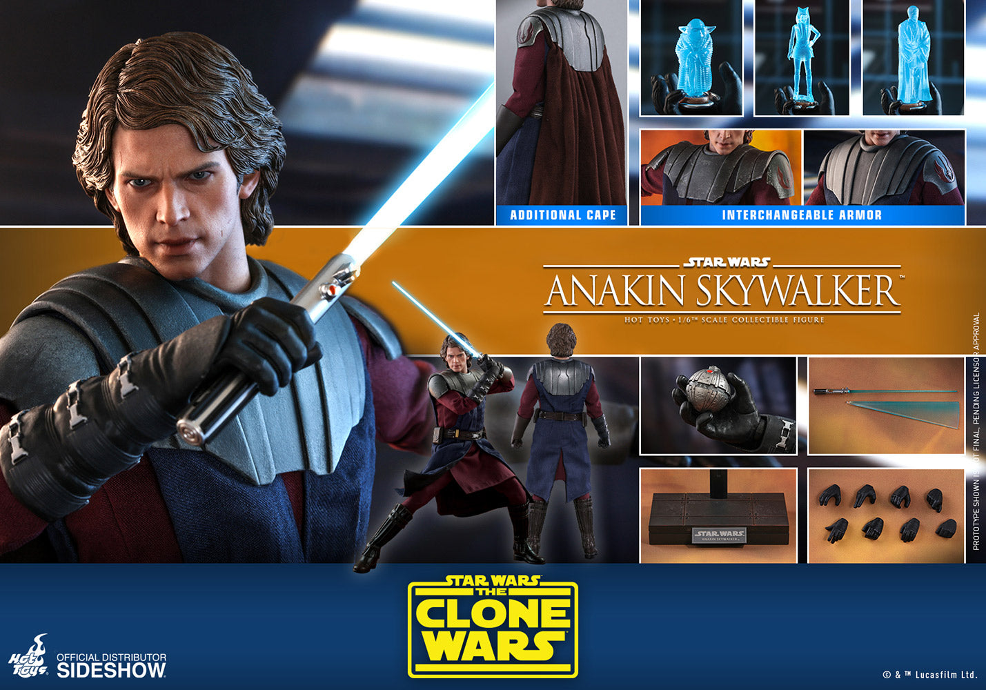 Anakin Skywalker The Clone Wars Sixth Scale Figure