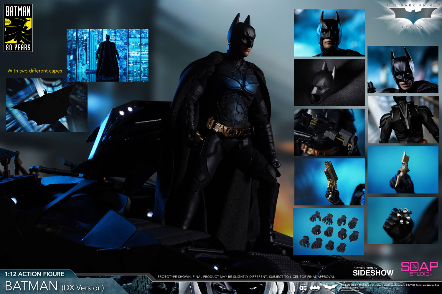 Soap Studio 1/12 Scale Batman Begins The Dark Knight Collectible Action  Figure