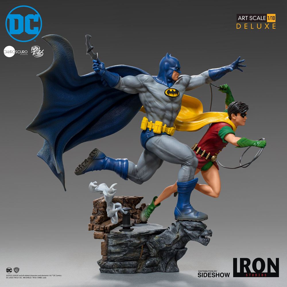 Batman &amp; Robin Deluxe 1:10 Scale Art Statue