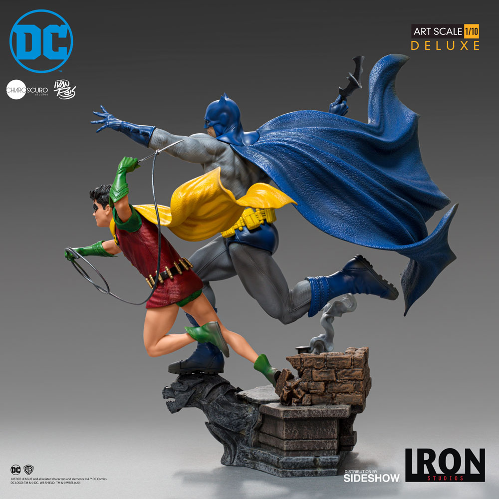 Batman &amp; Robin Deluxe 1:10 Scale Art Statue