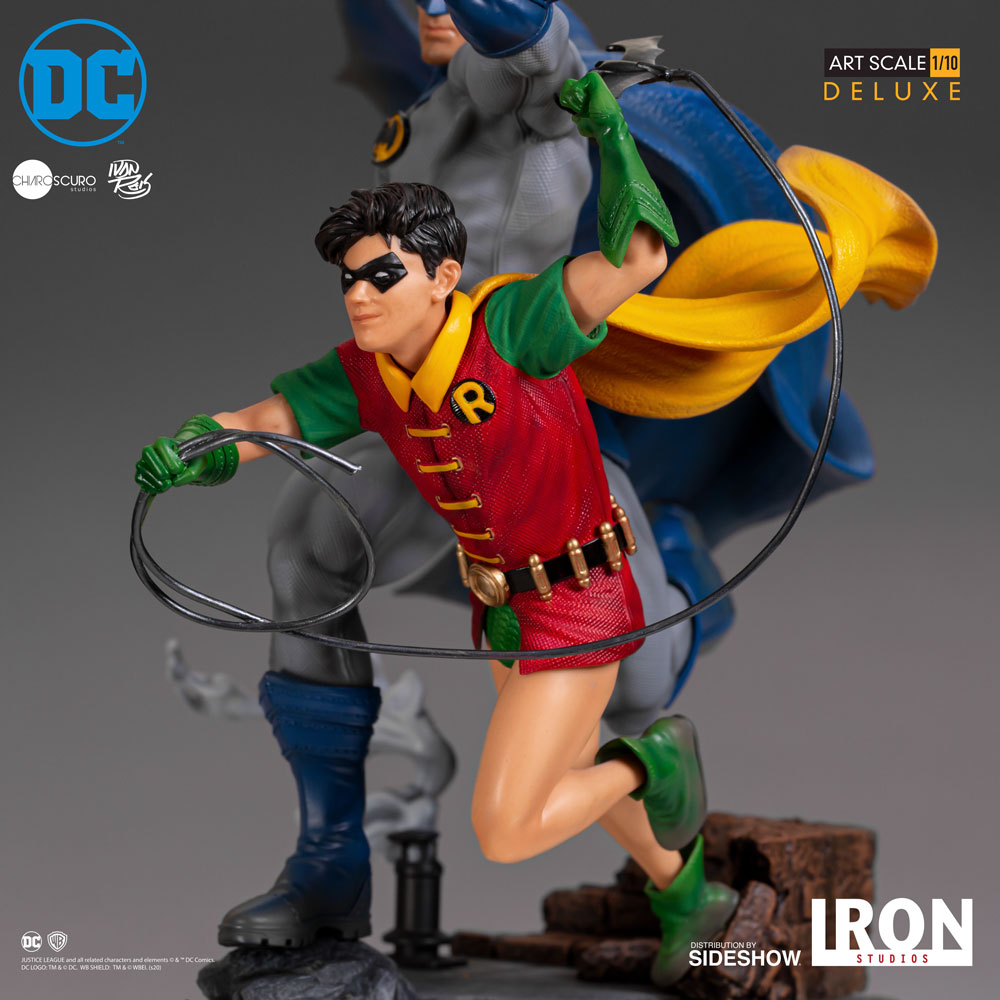 Batman &amp; Robin Deluxe 1:10 Scale Art Statue