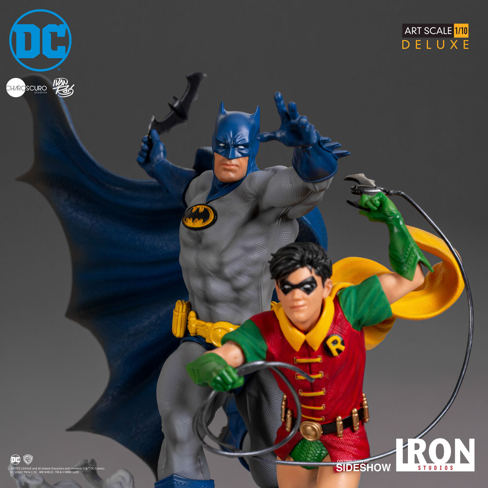 Batman &amp; Robin Deluxe 1:10 Scale Art Statue