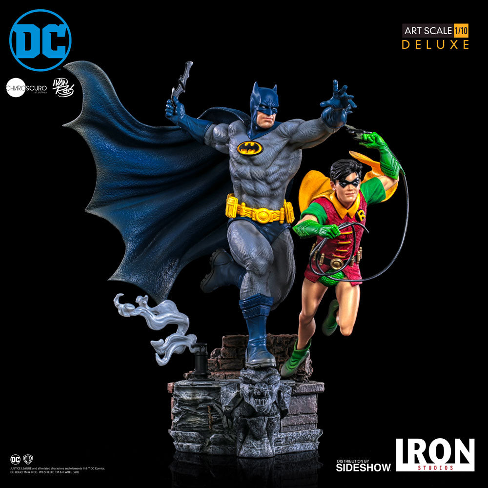 Batman &amp; Robin Deluxe 1:10 Scale Art Statue