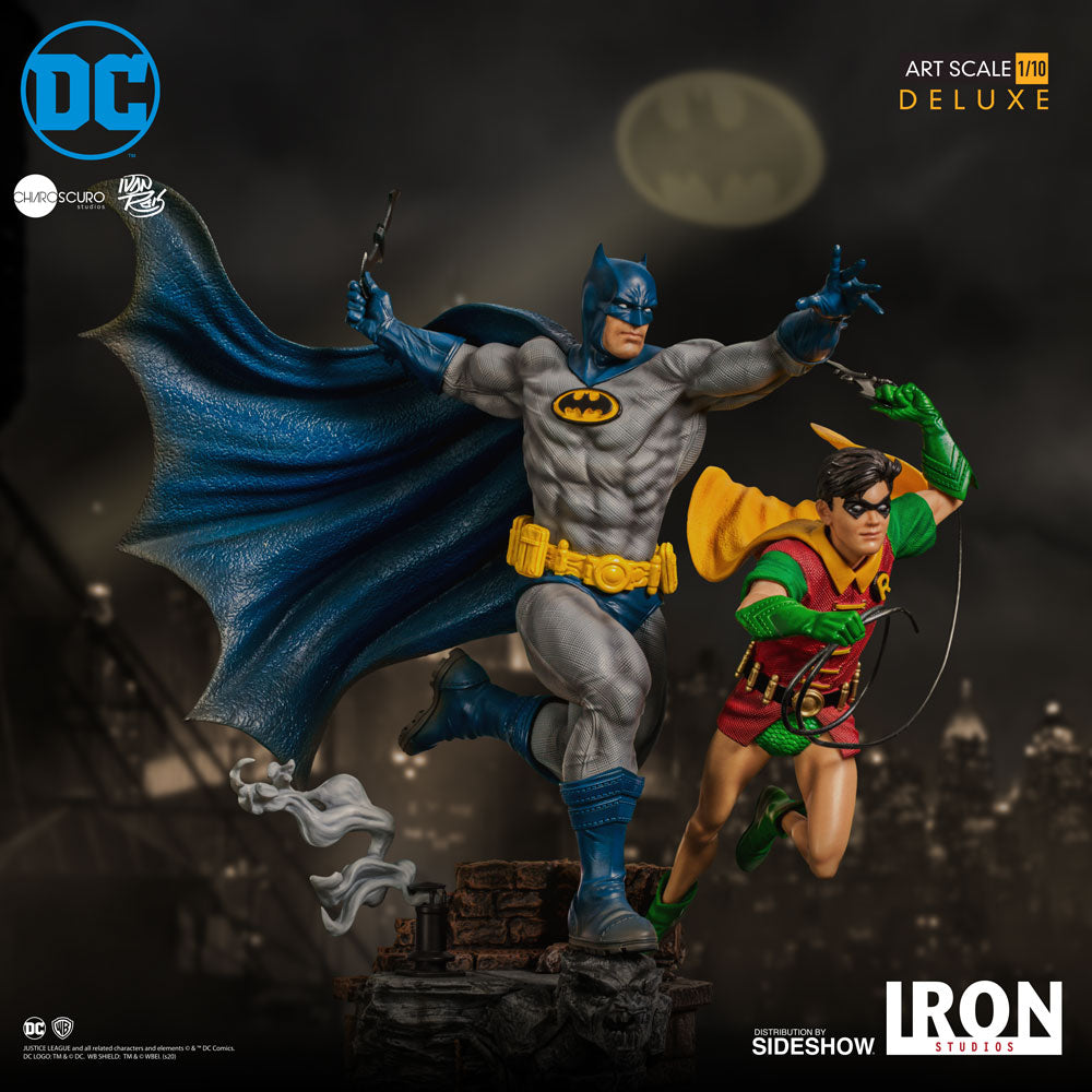 Batman &amp; Robin Deluxe 1:10 Scale Art Statue