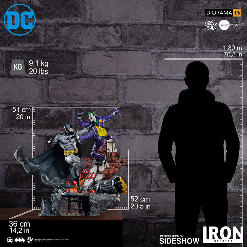Batman Vs The Joker Sixth Scale Diorama - Collectors Row Inc.