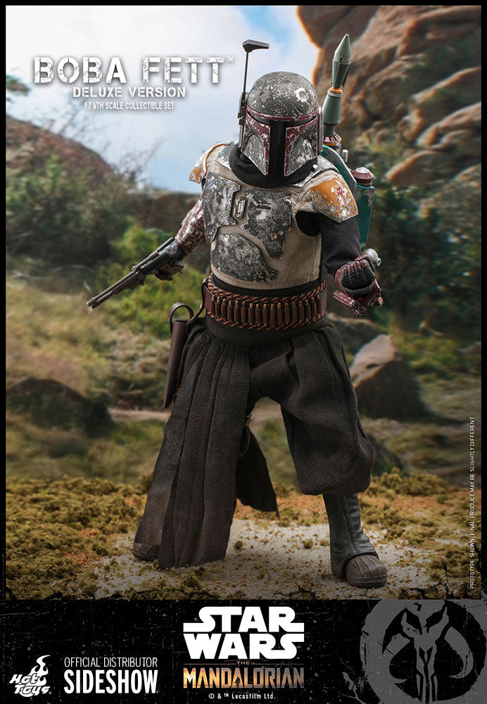 Boba Fett The Mandalorian Deluxe Sixth Scale Figure Set - Collectors Row Inc.