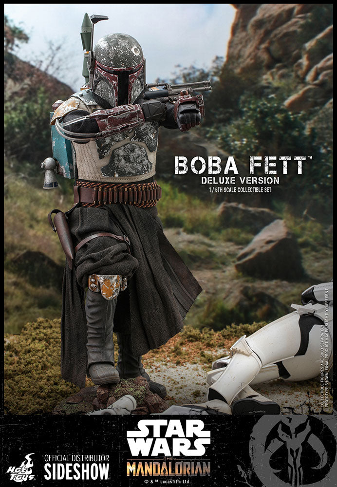 Boba Fett The Mandalorian Deluxe Sixth Scale Figure Set - Collectors Row Inc.