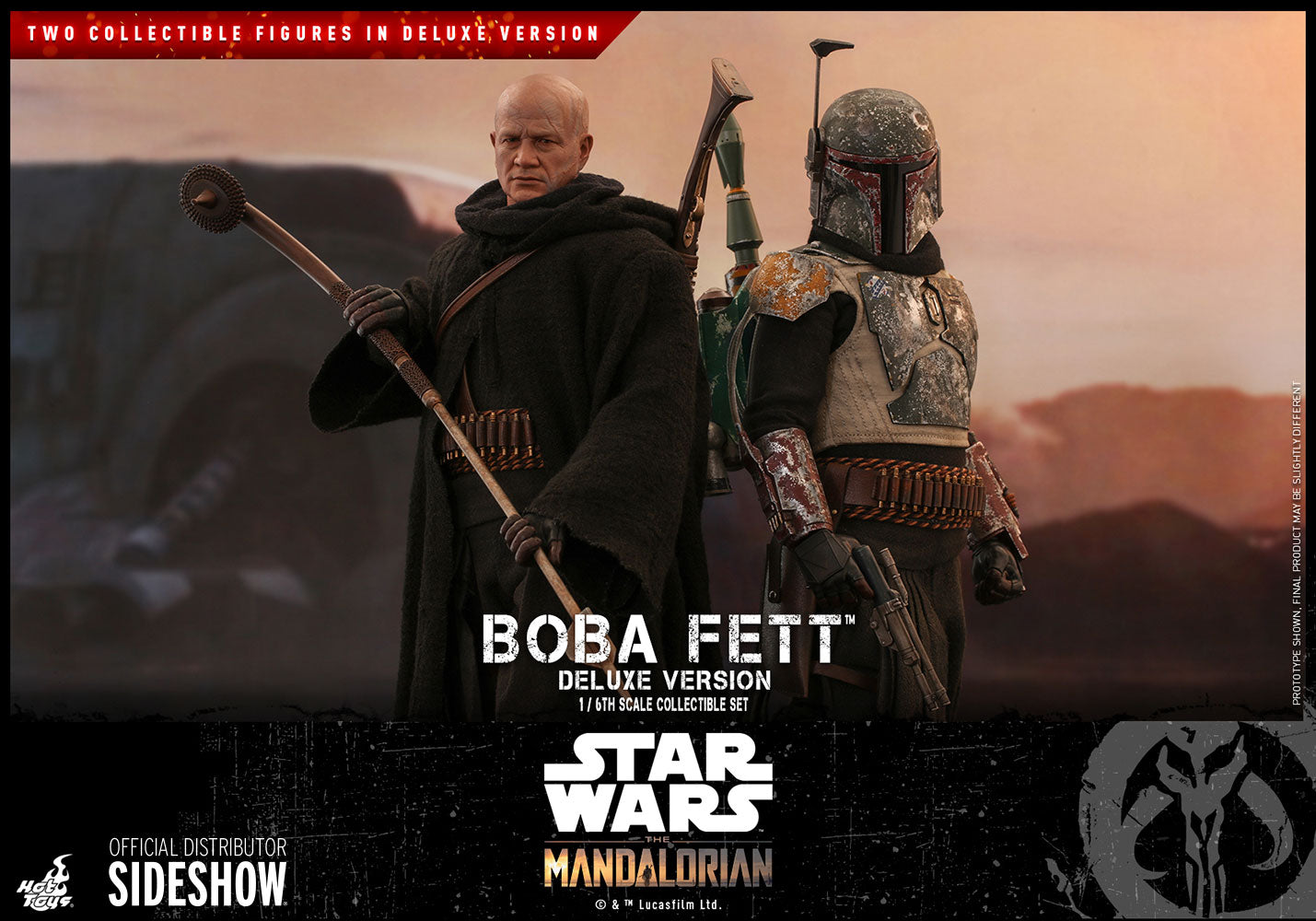 Boba Fett The Mandalorian Deluxe Sixth Scale Figure Set - Collectors Row Inc.