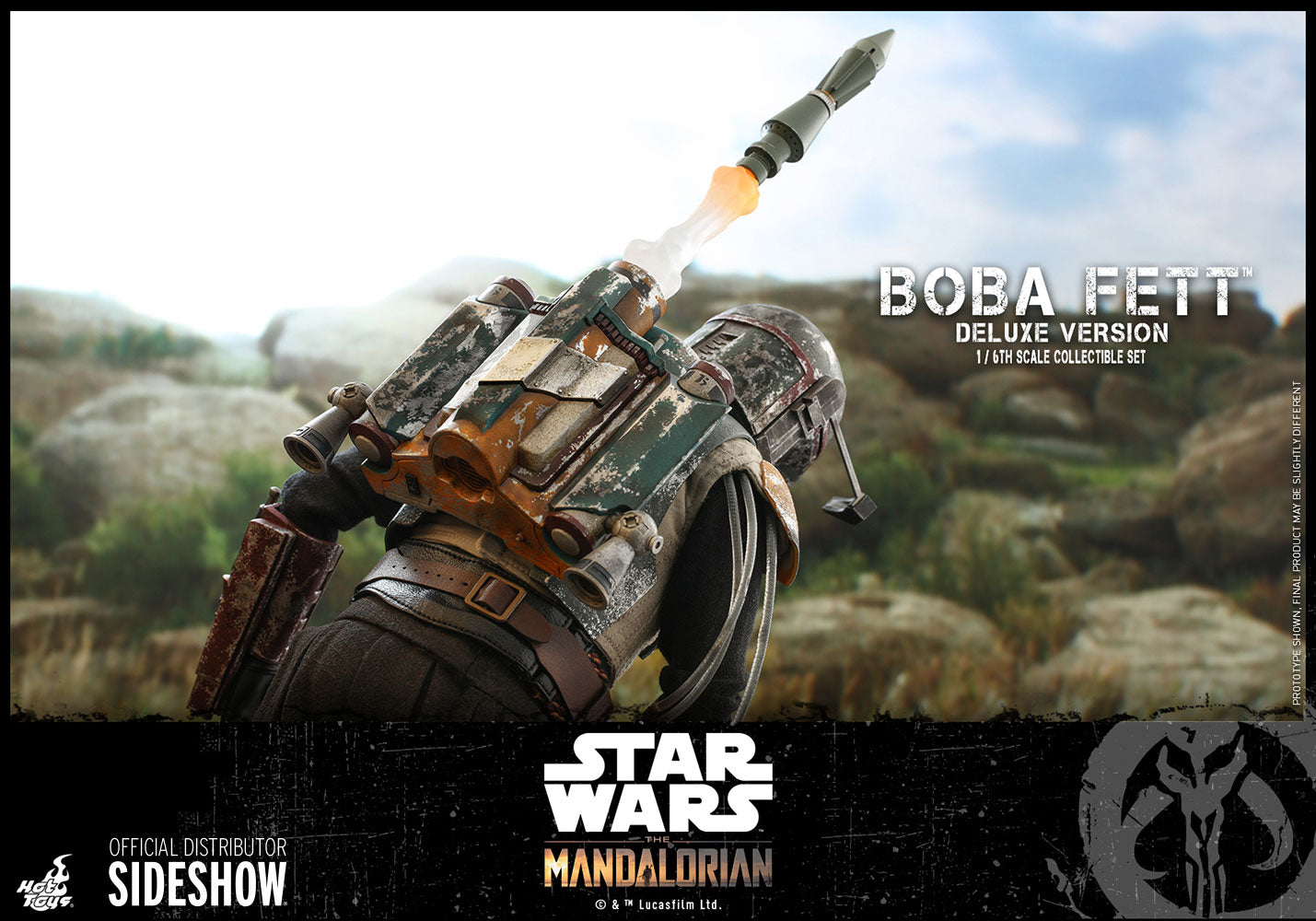 Boba Fett The Mandalorian Deluxe Sixth Scale Figure Set - Collectors Row Inc.