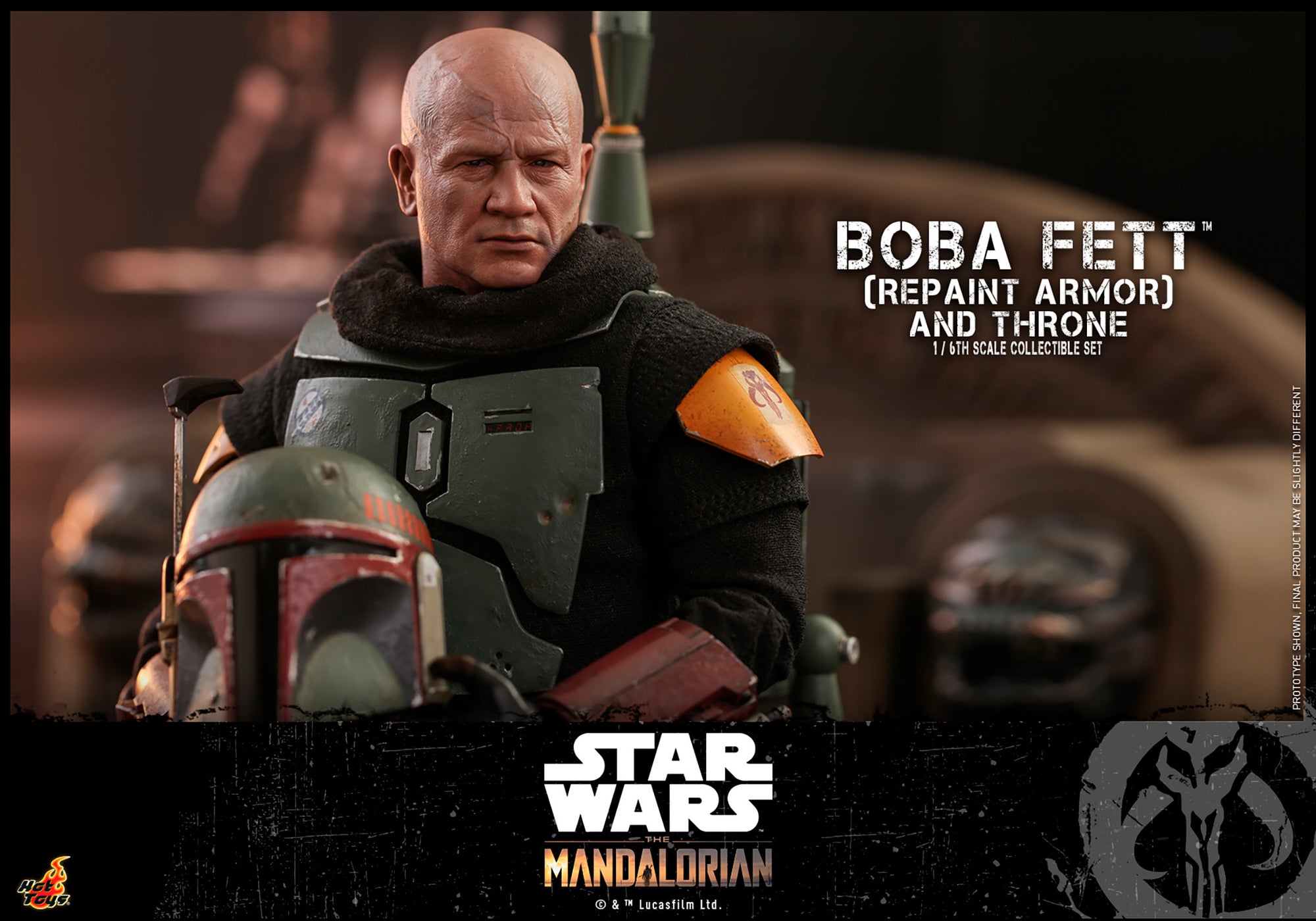 Boba Fett (Repaint Armor) and Throne Sixth Scale Figure Set