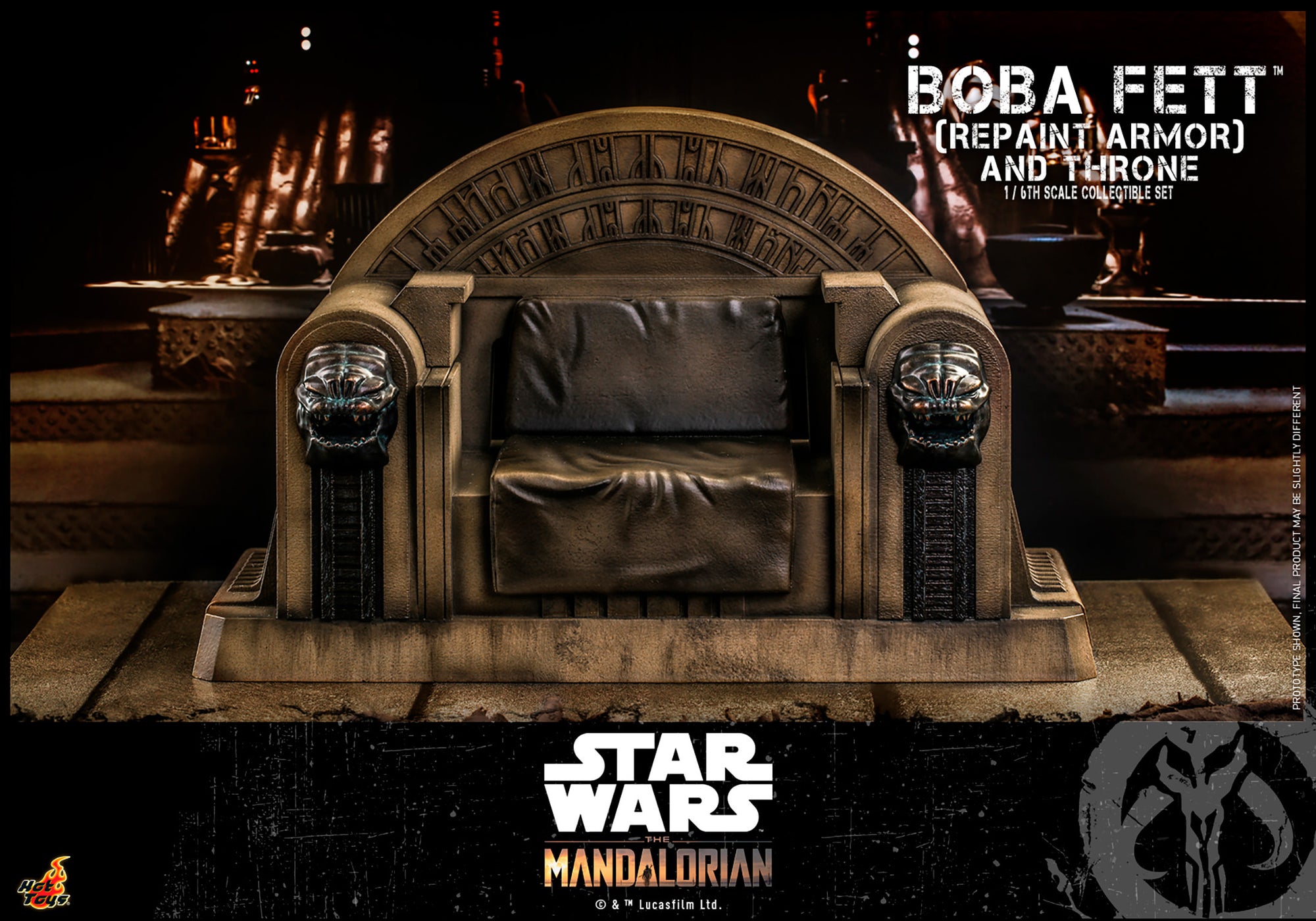 Boba Fett (Repaint Armor) and Throne Sixth Scale Figure Set