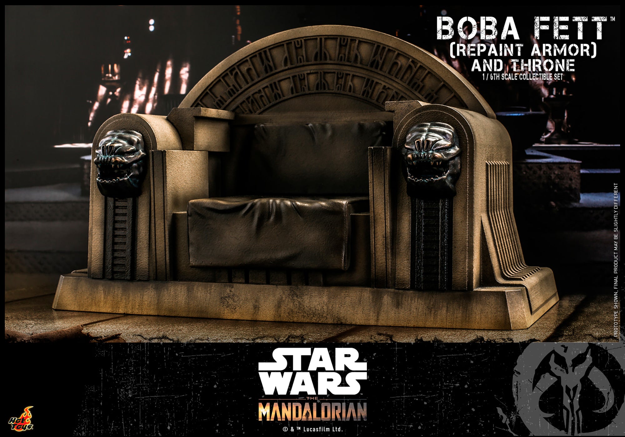 Boba Fett (Repaint Armor) and Throne Sixth Scale Figure Set