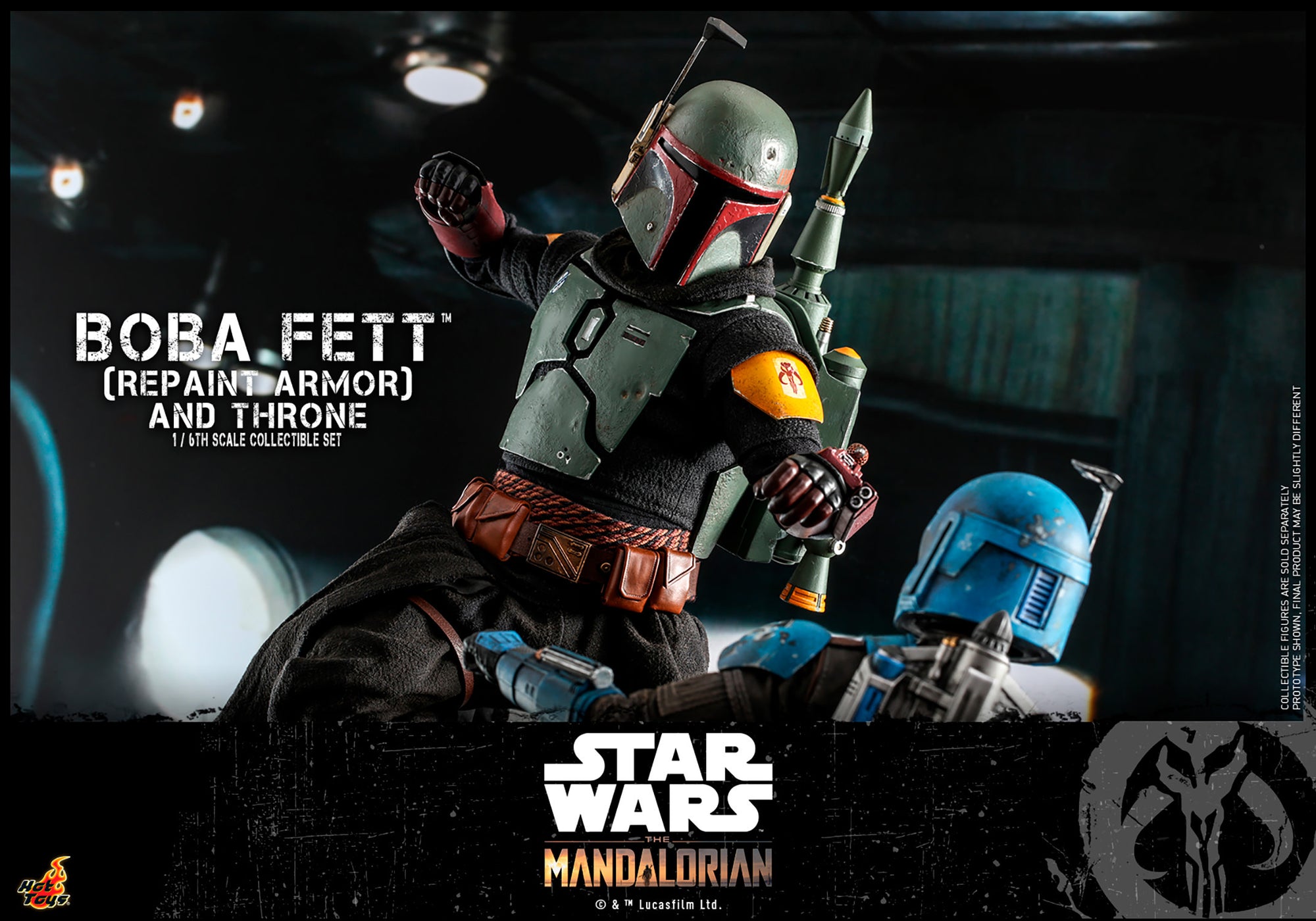 Boba Fett (Repaint Armor) and Throne Sixth Scale Figure Set