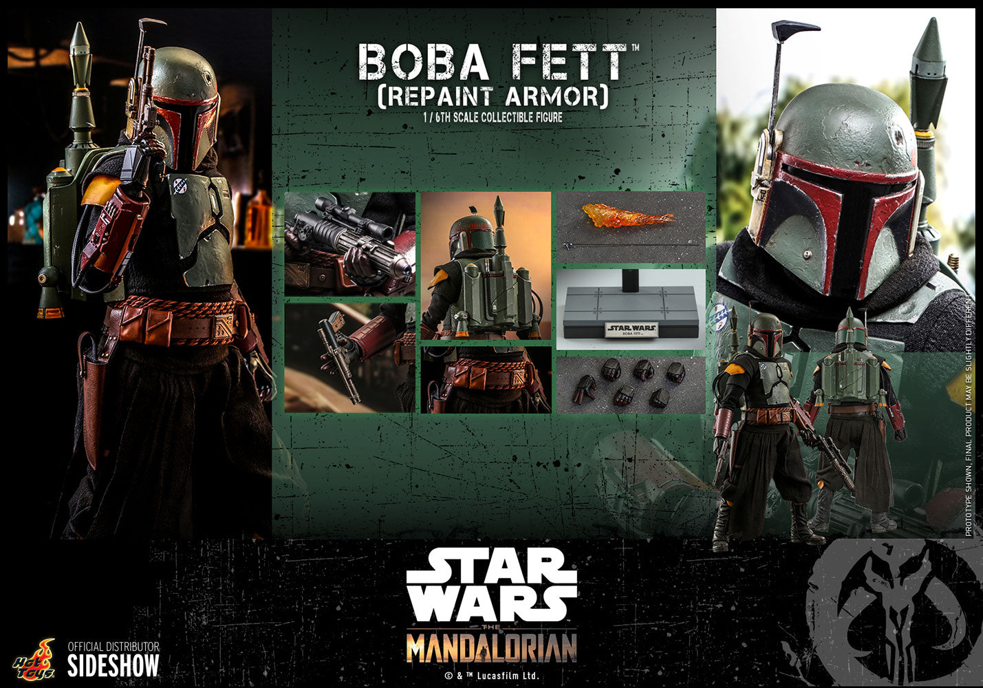 Boba Fett (Repaint Armor) Sixth Scale Figure