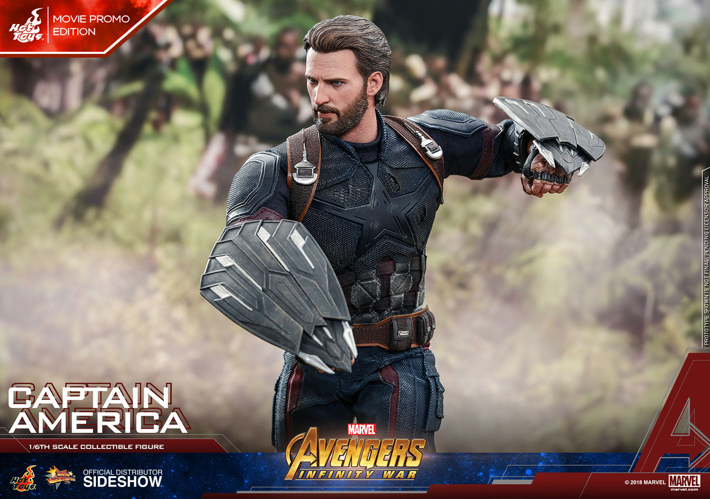 Hot Toys Captain America Movie Promo Edition Avengers Infinity War - Collectors Row Inc.