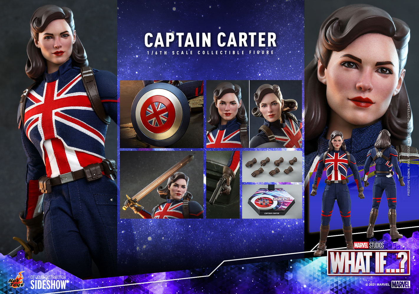 Captain Carter Marvel Studios&#39; What If...? Sixth Scale Figure