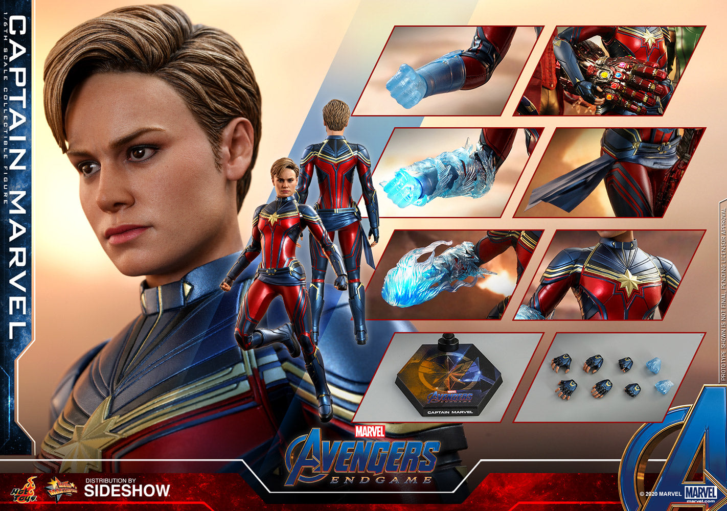 Captain Marvel Avengers: Endgame Sixth Scale Figure