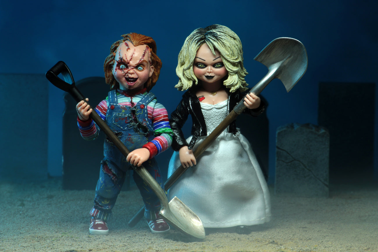 NECA - Bride of Chucky - 7" Scale Action Figure - Ultimate Chucky &amp; Tiffany 2-Pack - Collectors Row Inc.