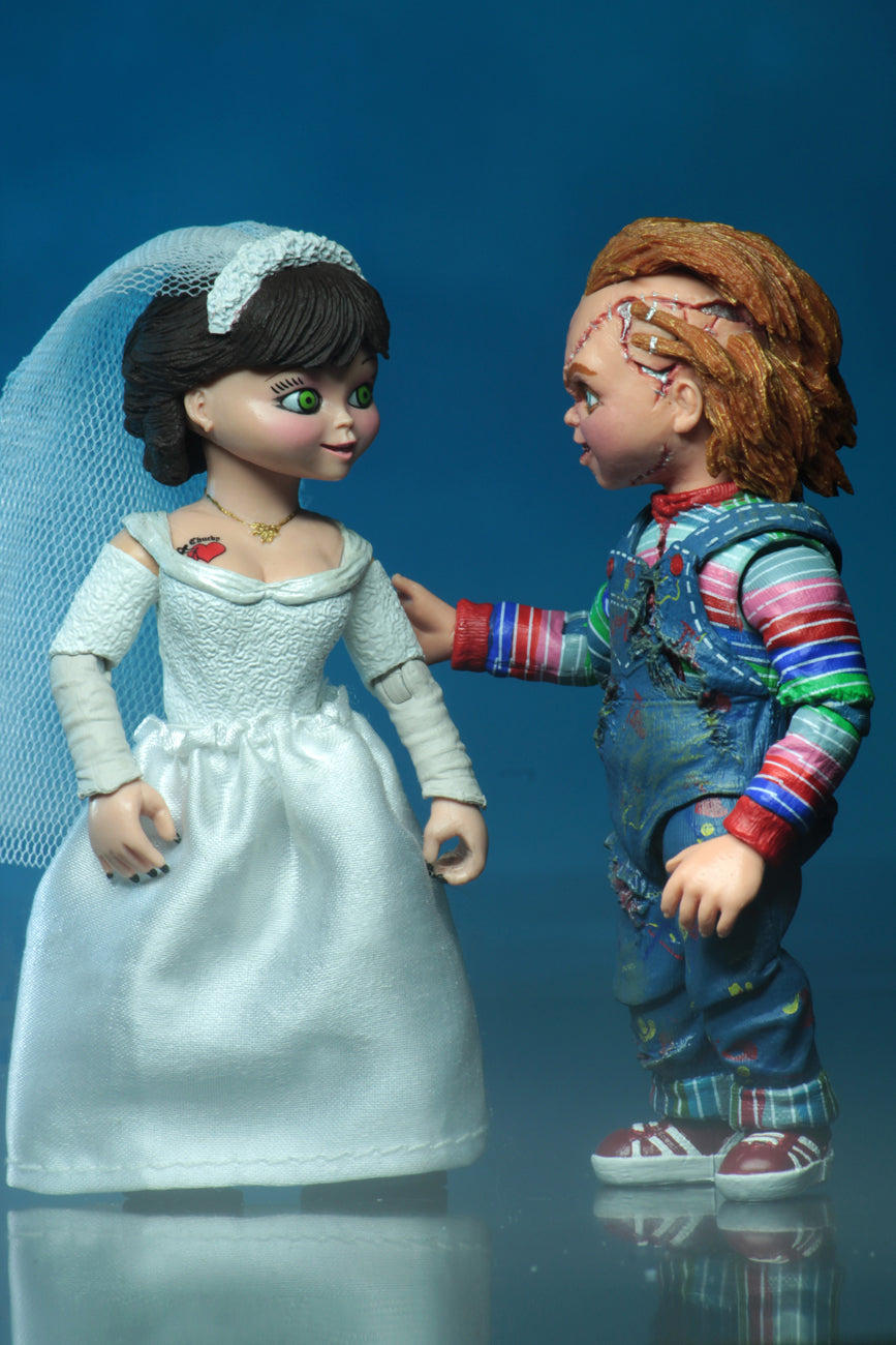 NECA - Bride of Chucky - 7" Scale Action Figure - Ultimate Chucky &amp; Tiffany 2-Pack - Collectors Row Inc.