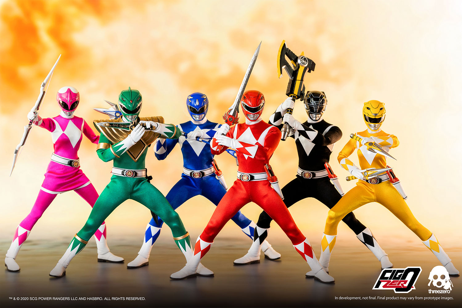 Power Rangers Core Rangers + Green Ranger Six Pack Collectors