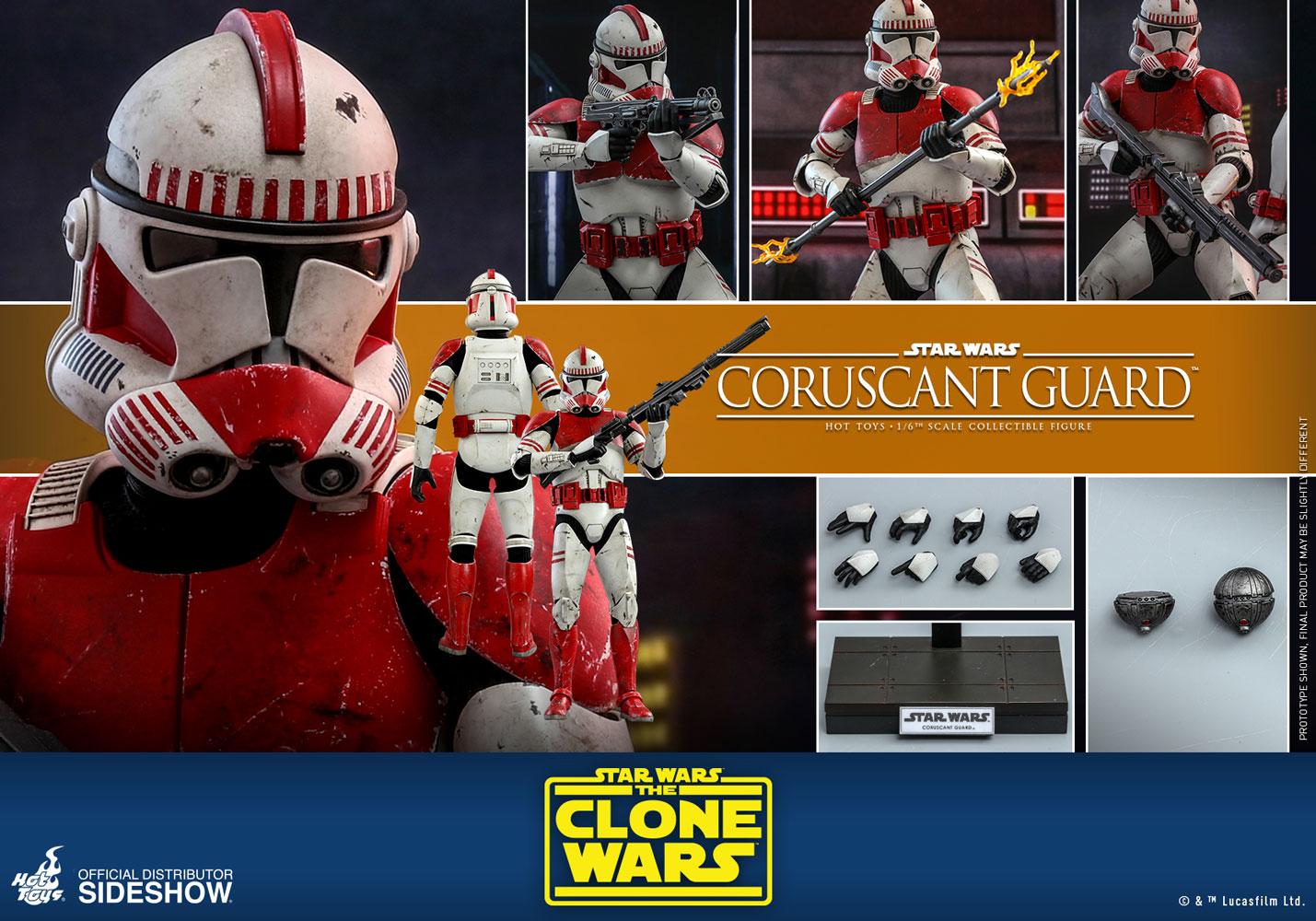 Coruscant Guard™ Star Wars: The Clone Wars Sixth Scale Figure