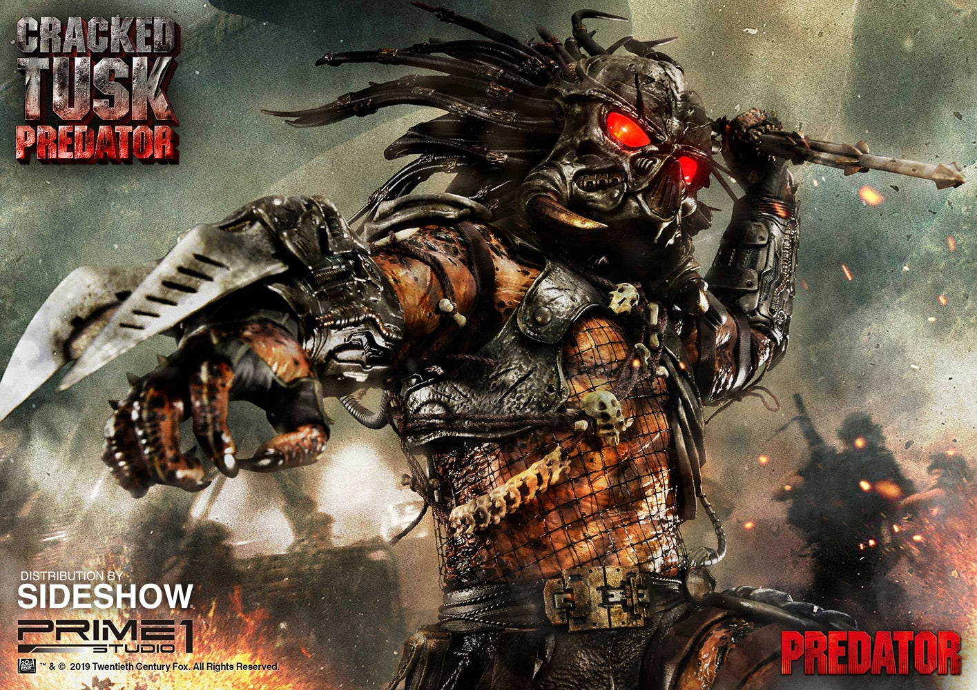 Cracked Tusk Predator Statue - Collectors Row Inc.