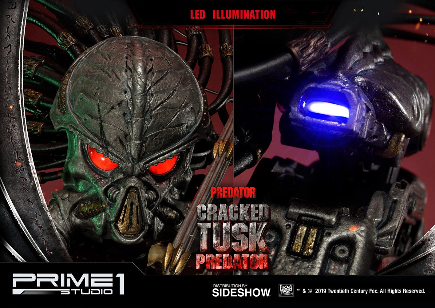 Cracked Tusk Predator Statue - Collectors Row Inc.