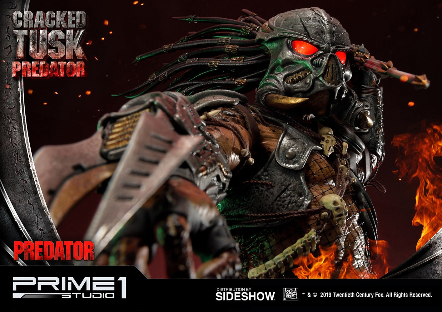 Cracked Tusk Predator Statue - Collectors Row Inc.
