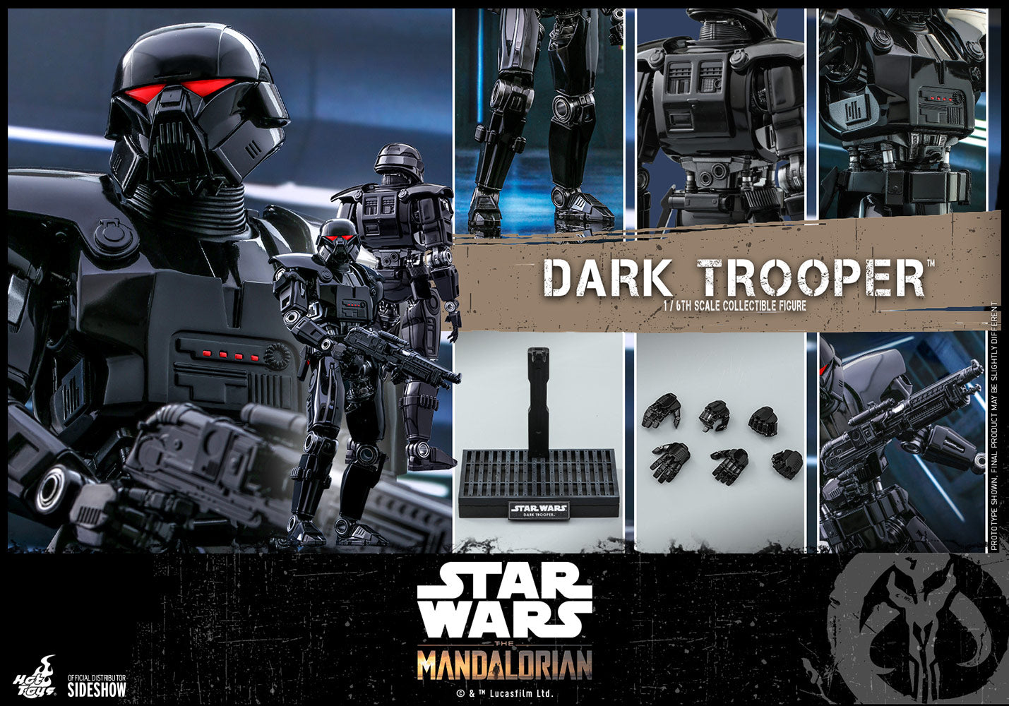 Dark Trooper The Mandalorian Sixth Scale Figure