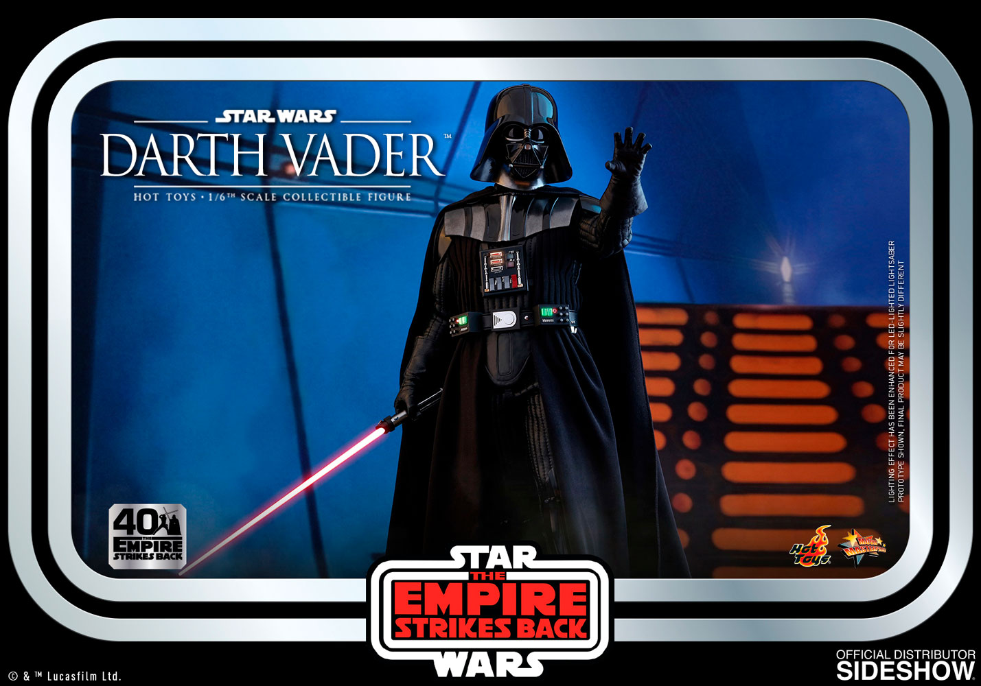 Darth Vader Star Wars: The Empire Strikes Back 40th Anniversary Sixth Scale Figure - Collectors Row Inc.