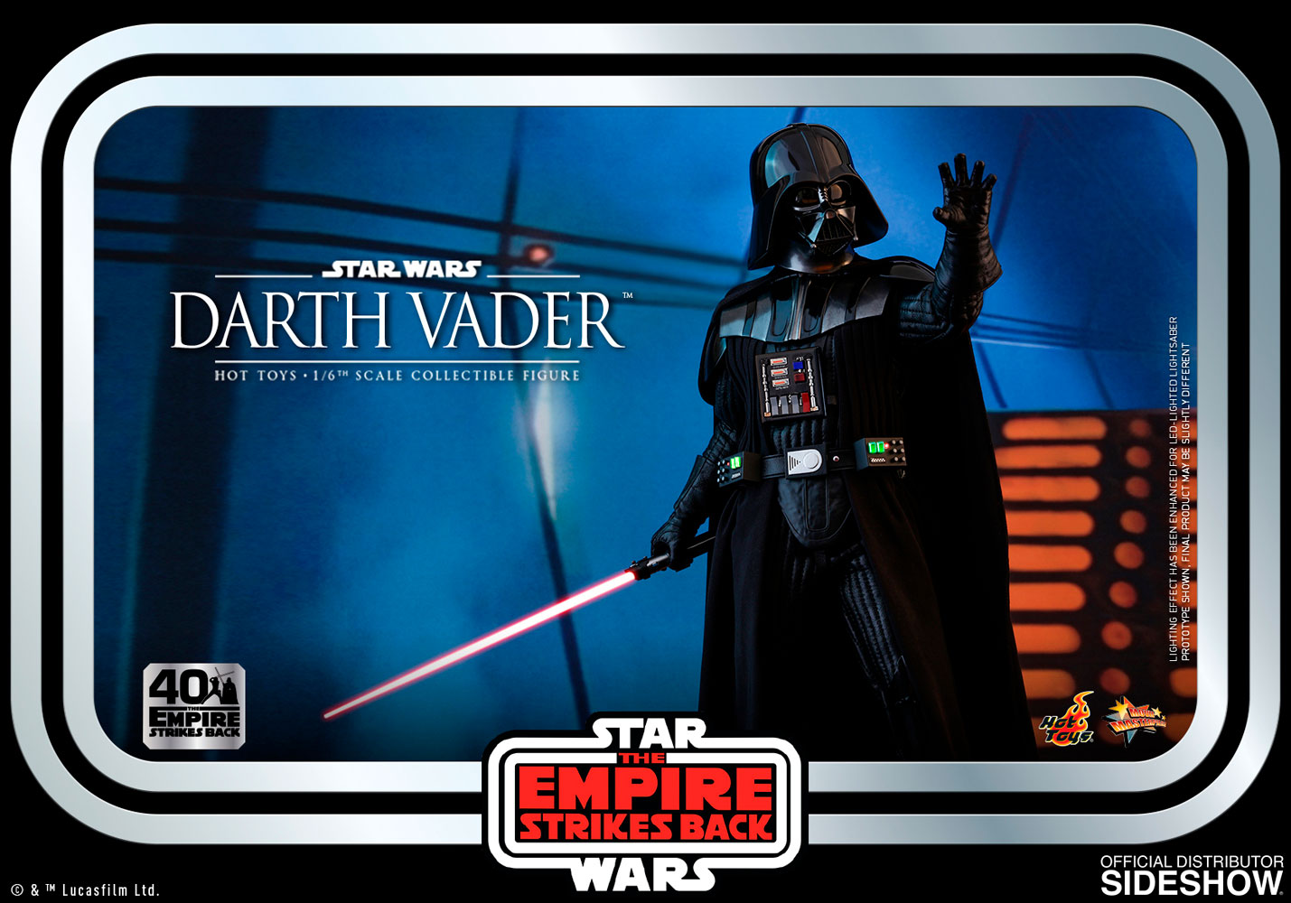 Darth Vader Star Wars: The Empire Strikes Back 40th Anniversary Sixth Scale Figure - Collectors Row Inc.