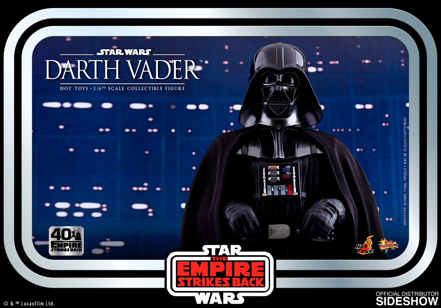Darth Vader Star Wars: The Empire Strikes Back 40th Anniversary Sixth Scale Figure - Collectors Row Inc.