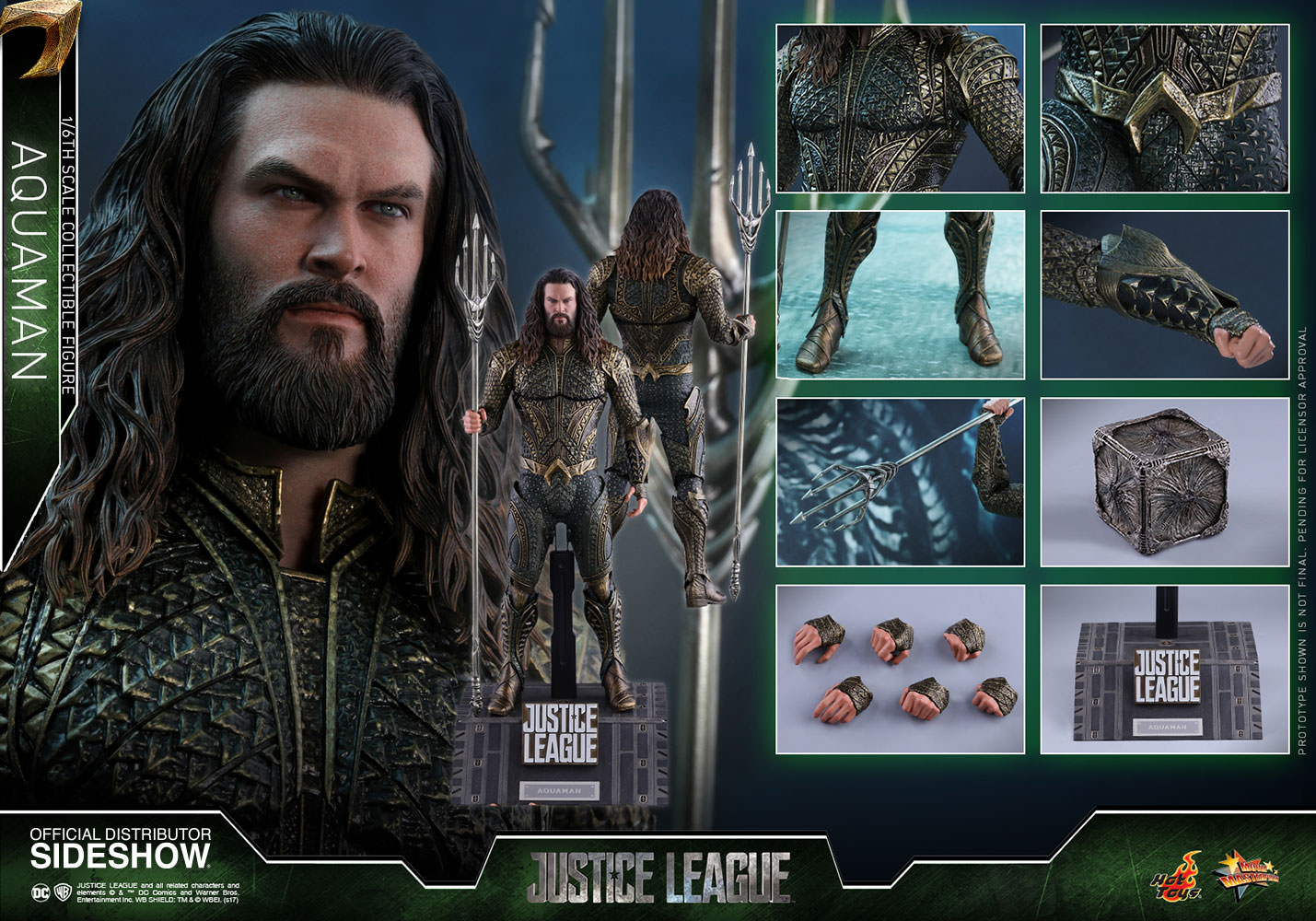Aquaman DC Comics Justice League Movie Masterpiece Series - Collectors Row Inc.