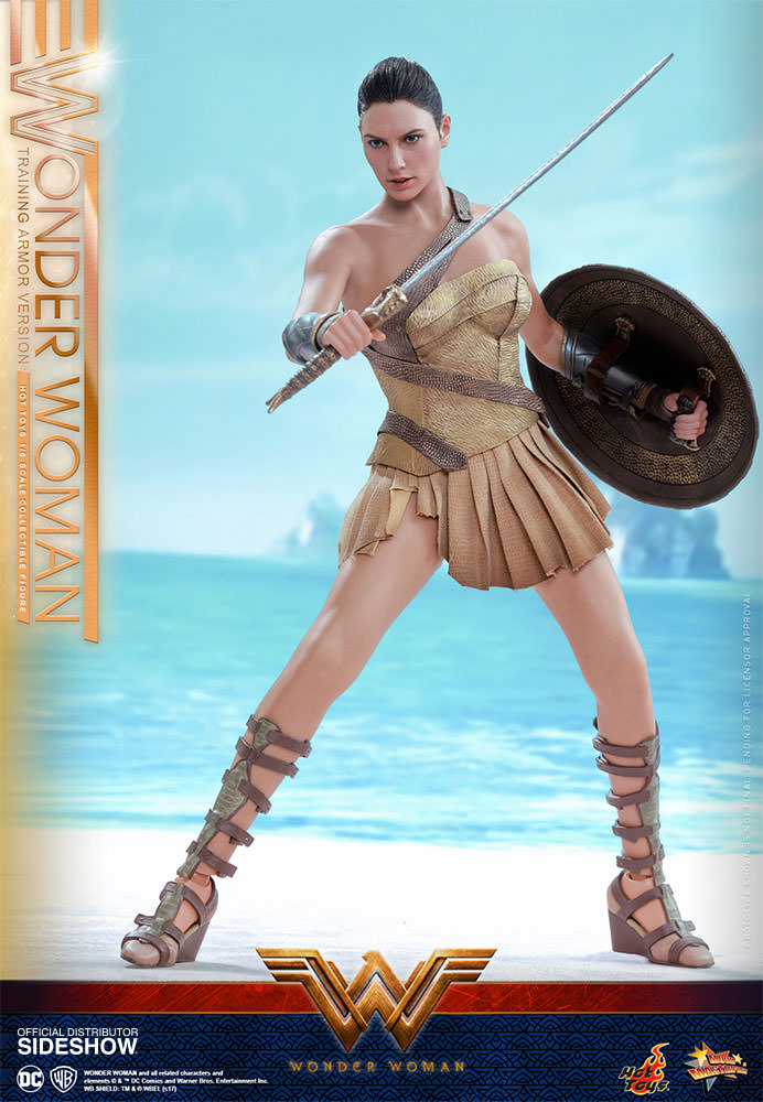 Hot Toys Wonder Woman Training Armor Version- Wonder Woman - Movie Masterpiece Series - Sixth Scale Figure - Collectors Row Inc.