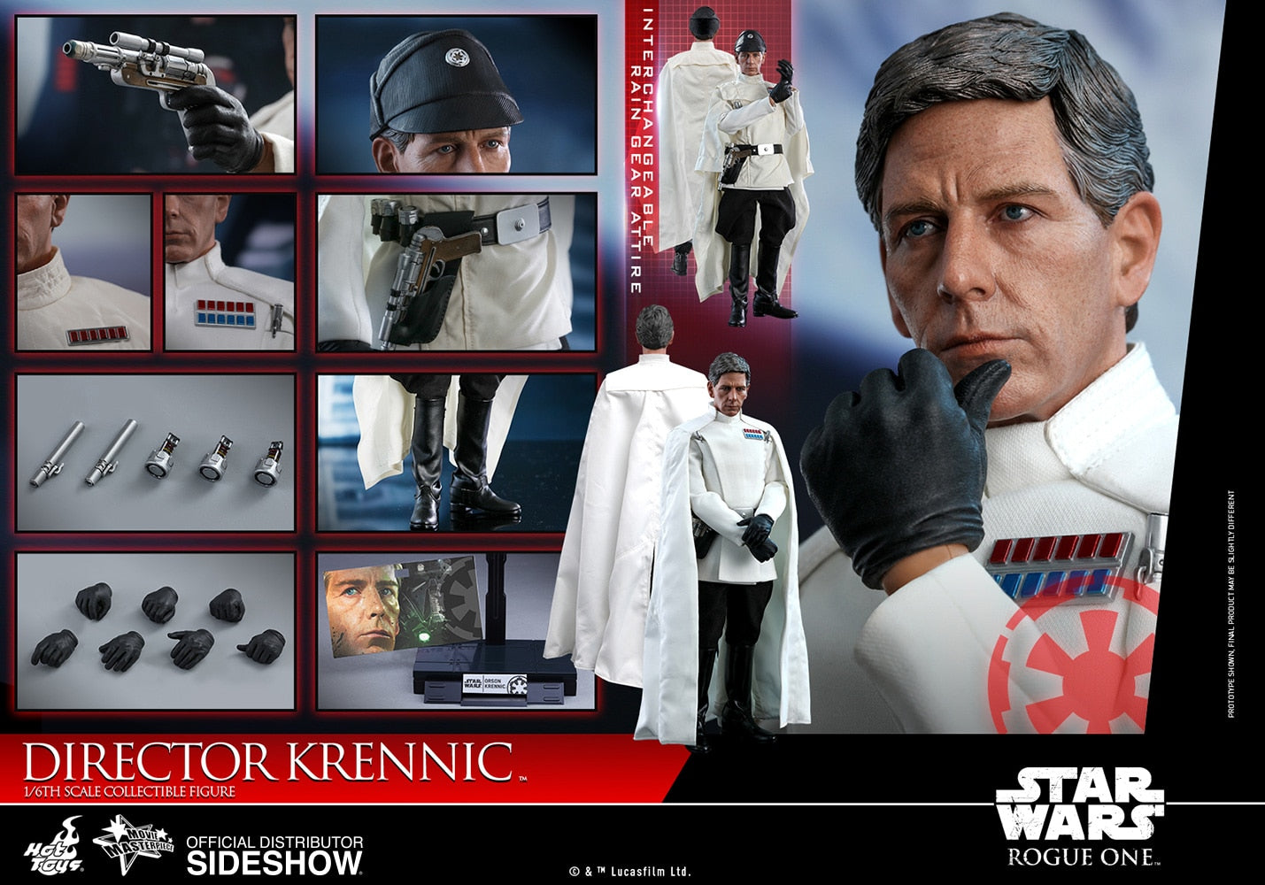 Hot Toys Director Krennic Rogue One: A Star Wars Story - Movie Masterpiece Series - Sixth Scale Figure - Collectors Row Inc.