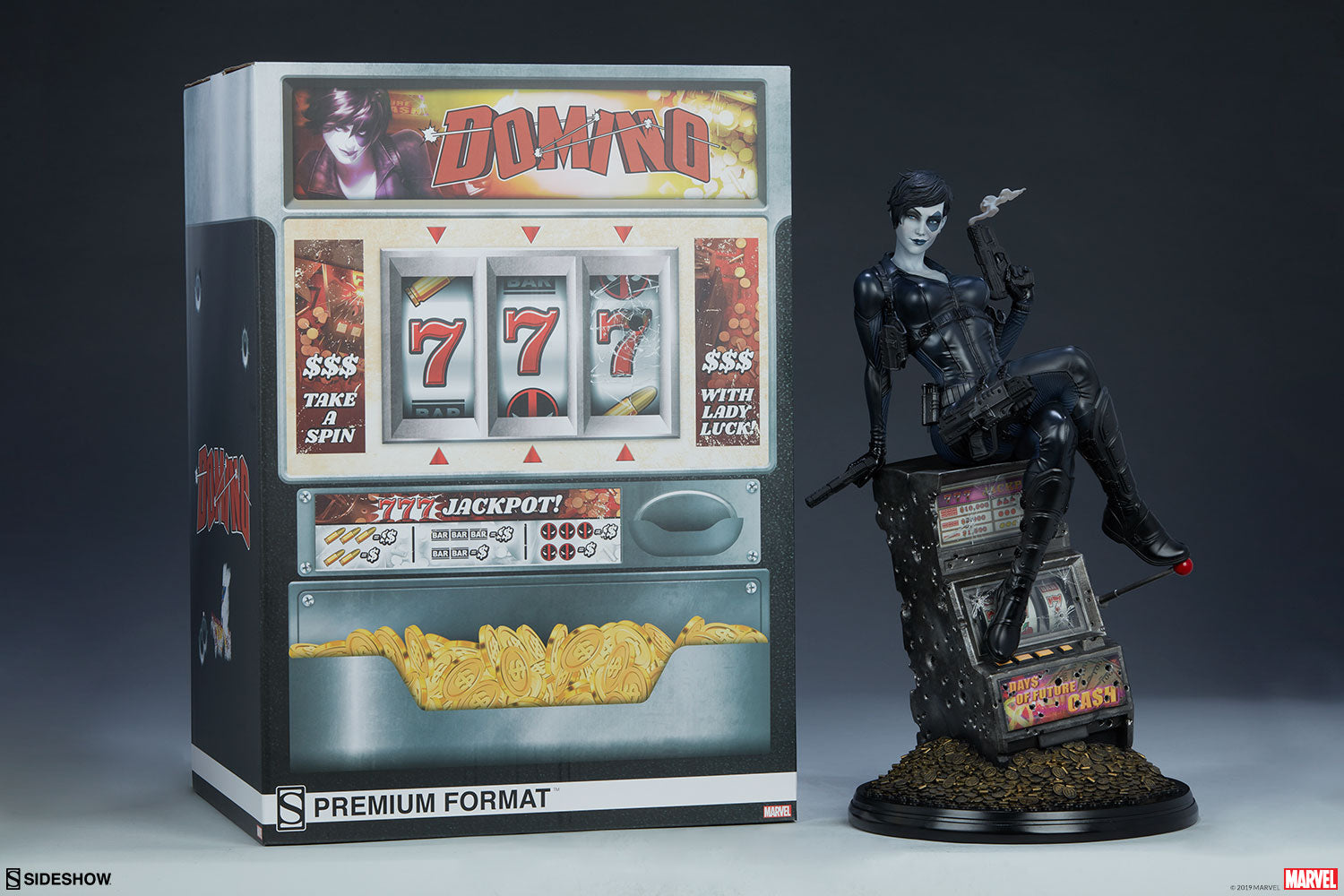 Domino Marvel X-Men Premium Format Figure by Sideshow - Collectors Row Inc.