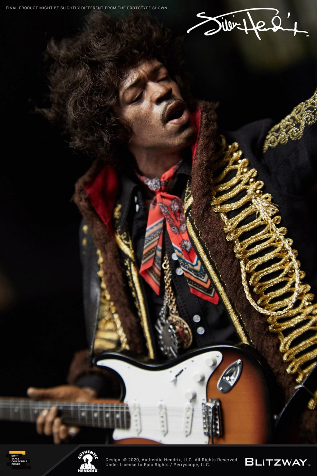 Jimi Hendrix 1/6 Scale Ultimate Masterpiece Figure - Collectors Row Inc.