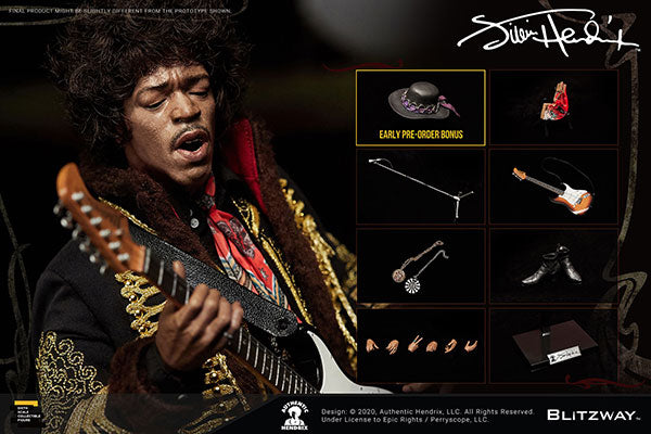 Jimi Hendrix 1/6 Scale Ultimate Masterpiece Figure - Collectors Row Inc.