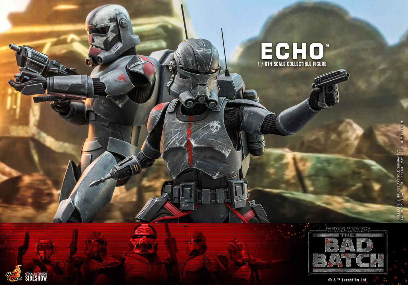 The Bad Batch Echo 1/6 Scale Figure