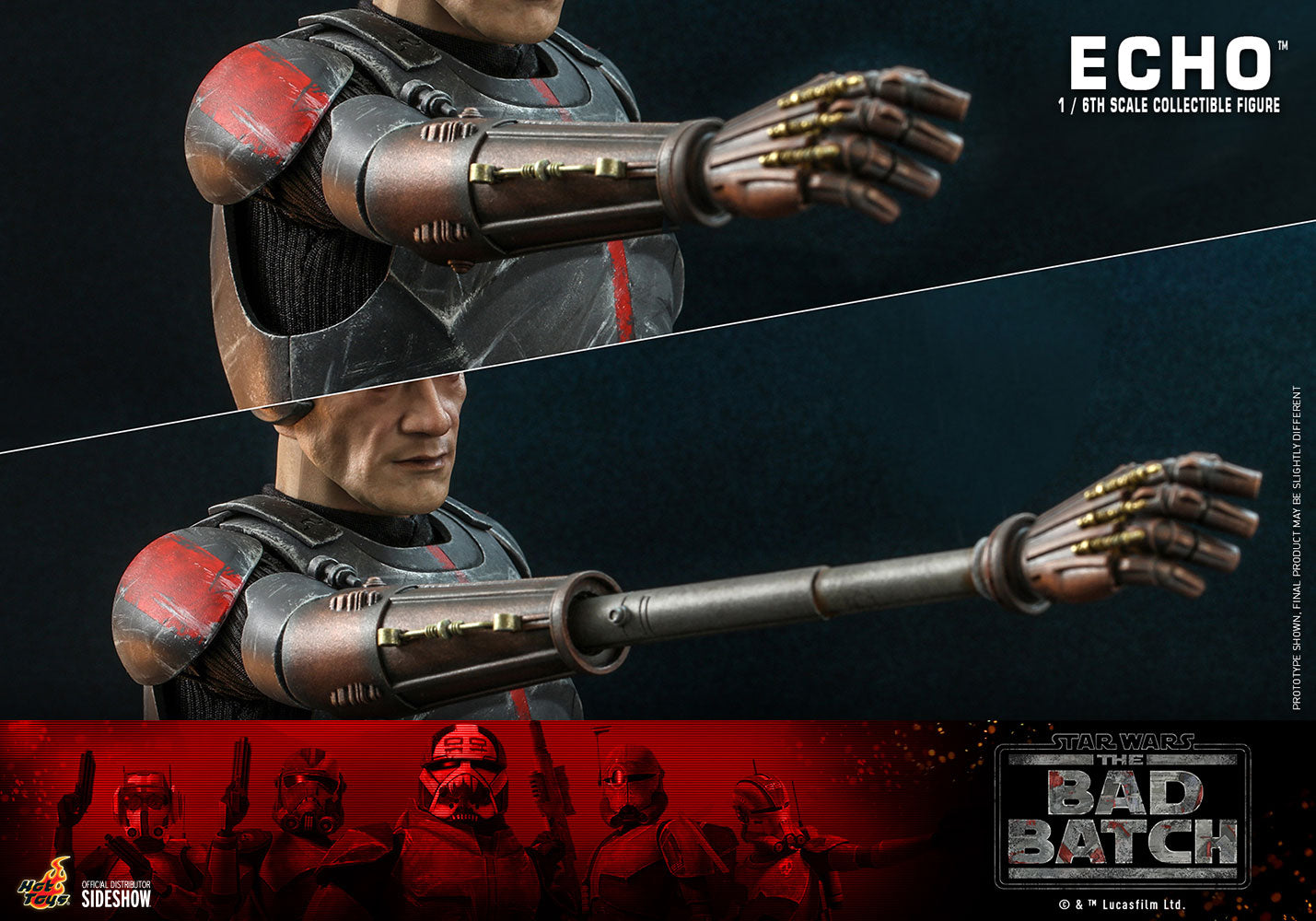 The Bad Batch Echo 1/6 Scale Figure