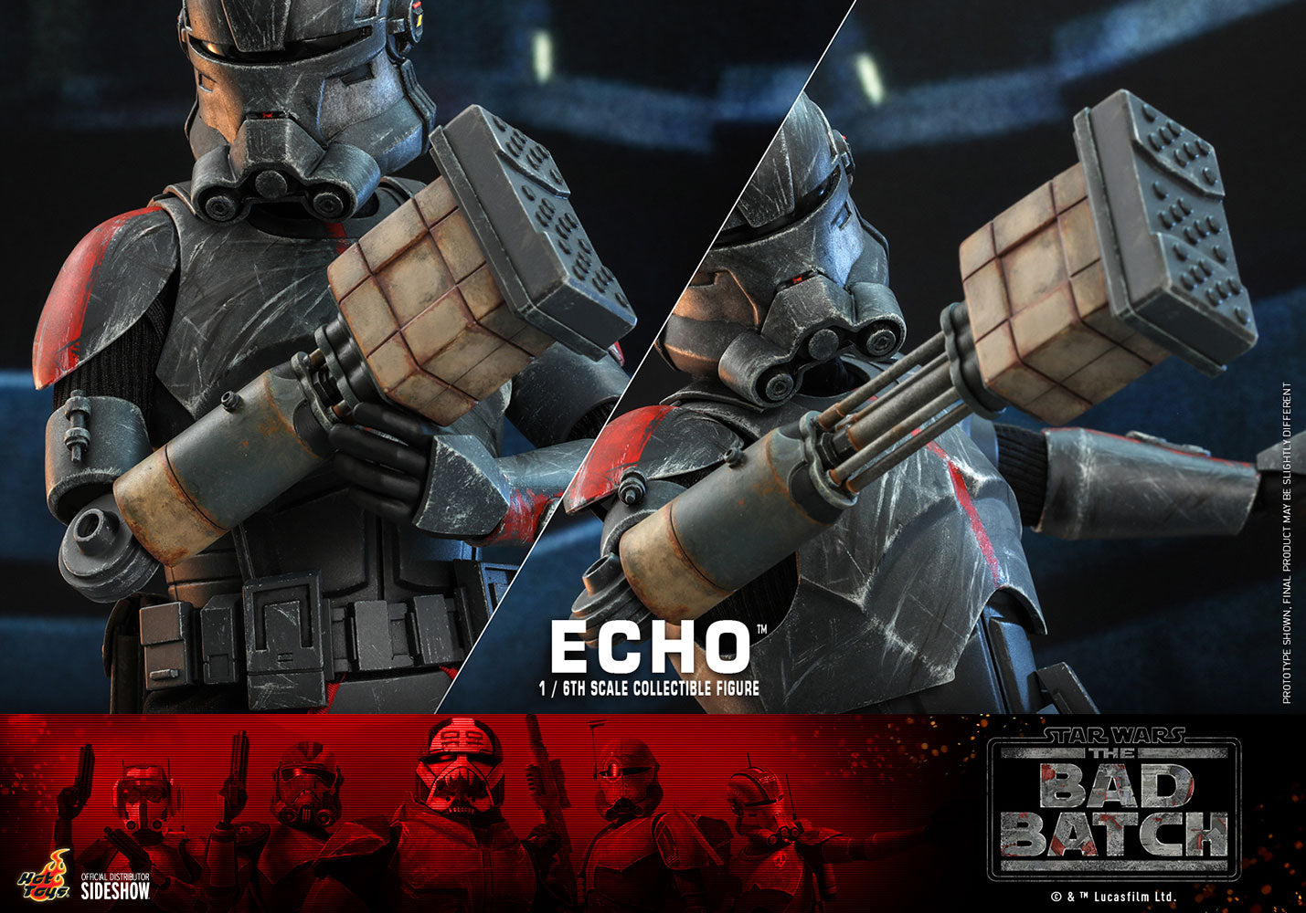 The Bad Batch Echo 1/6 Scale Figure