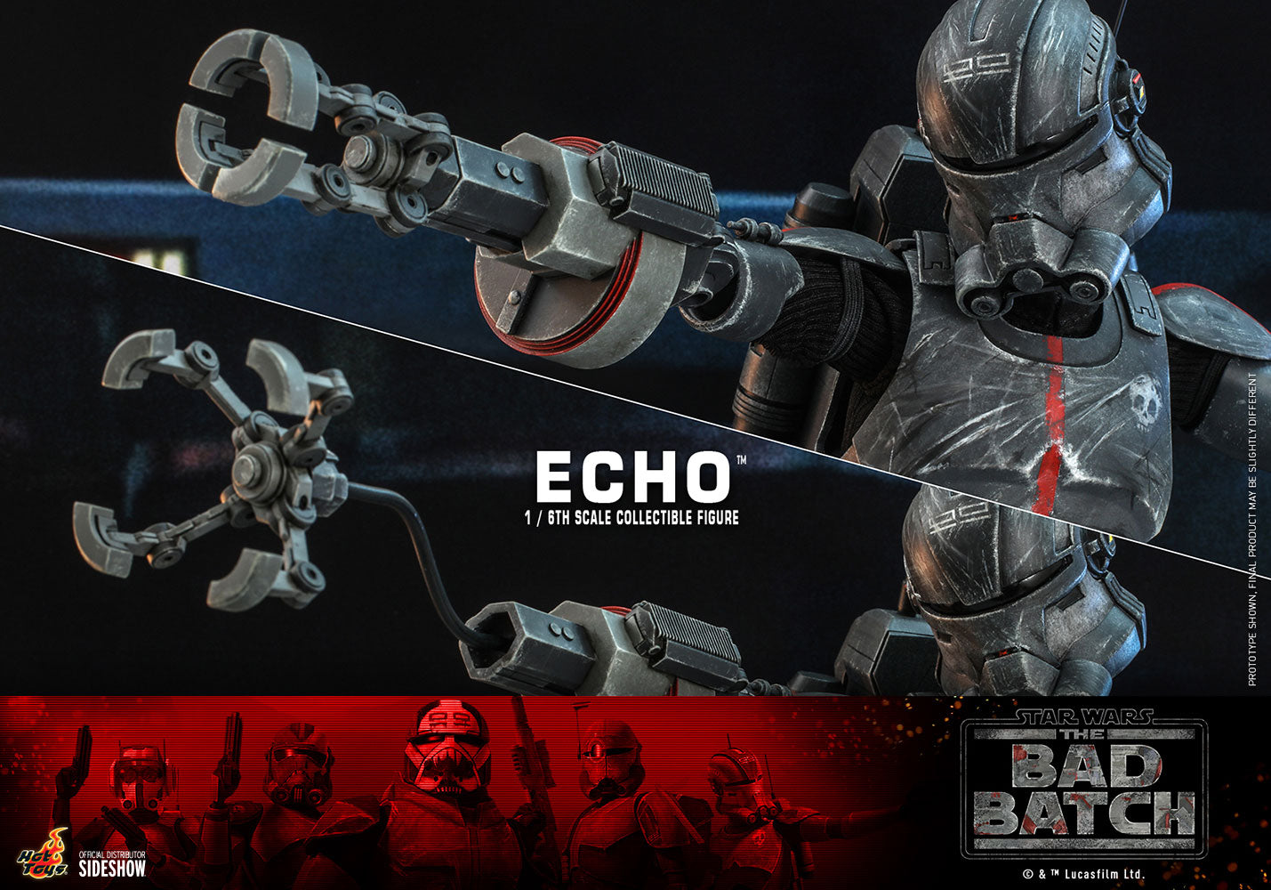 The Bad Batch Echo 1/6 Scale Figure