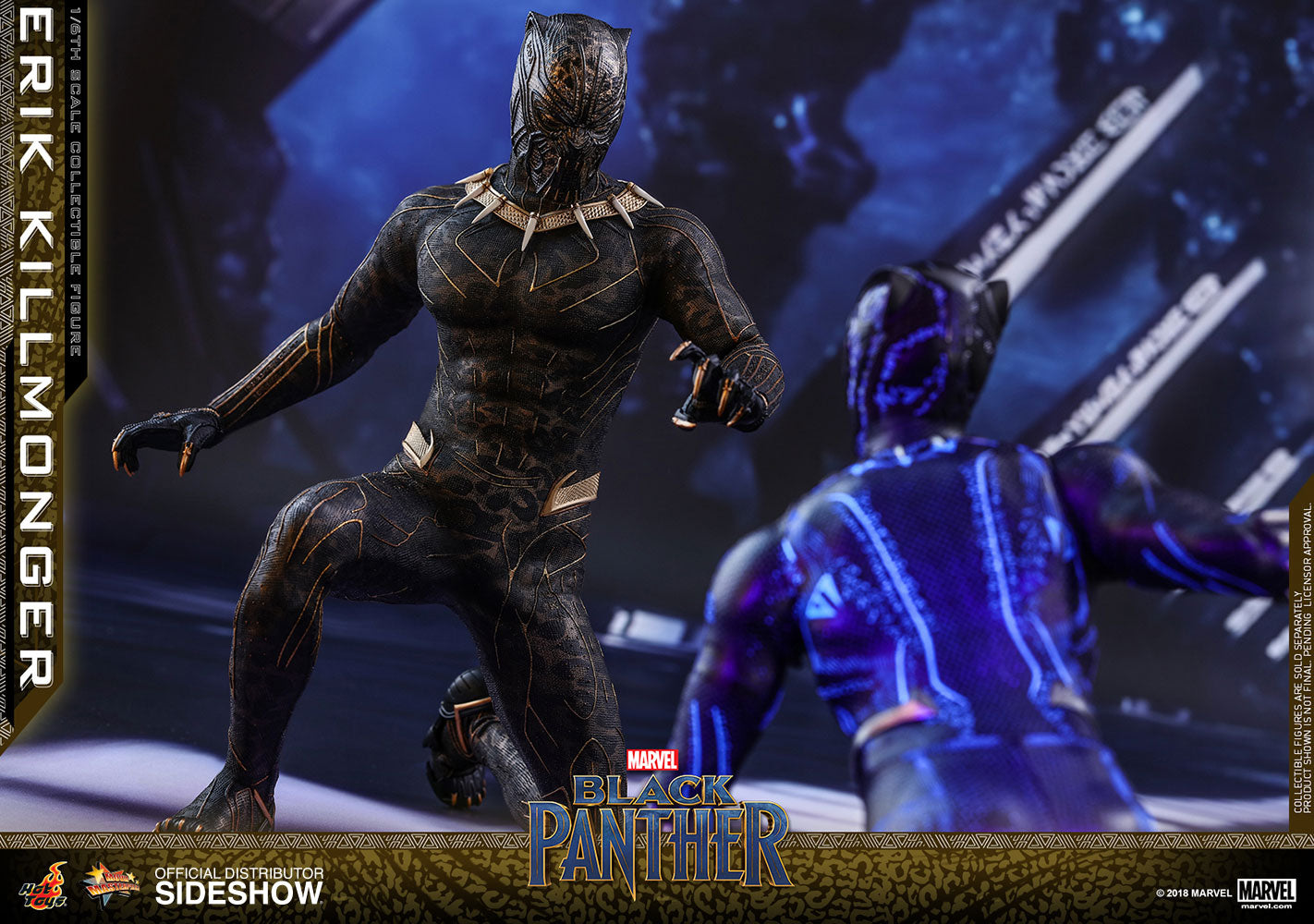 Hot Toys Black Panther Erik Killmonger Sixth Scale Figure - Collectors Row Inc.