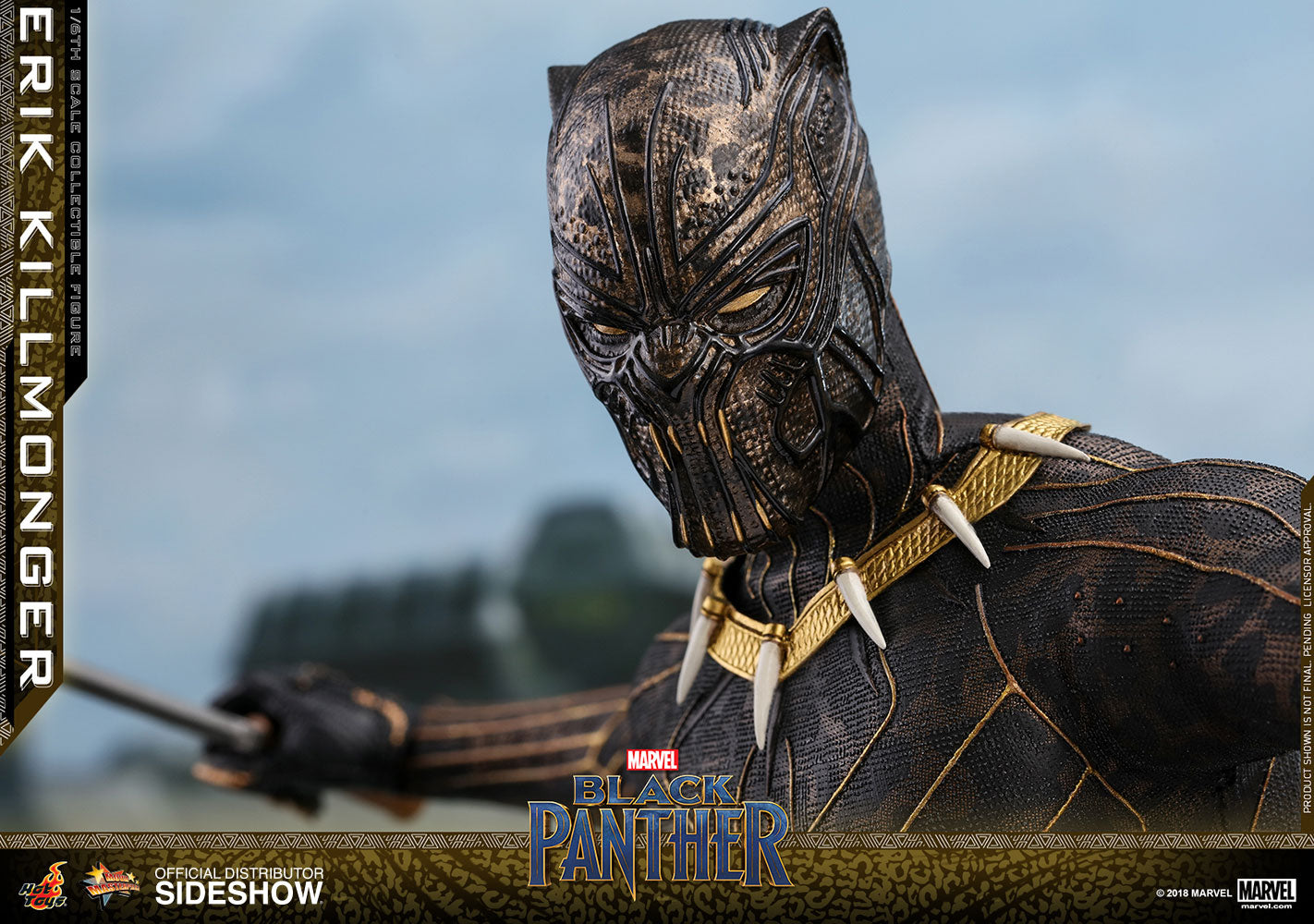 Hot Toys Black Panther Erik Killmonger Sixth Scale Figure - Collectors Row Inc.