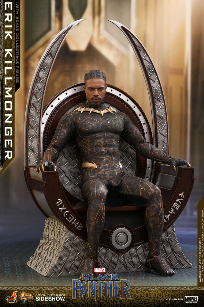 Hot Toys Black Panther Erik Killmonger Sixth Scale Figure - Collectors Row Inc.
