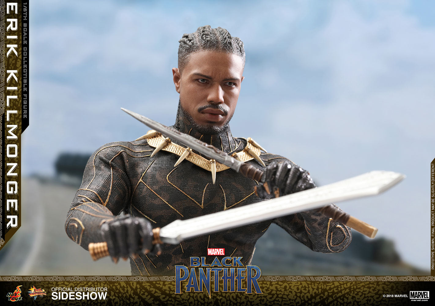 Hot Toys Black Panther Erik Killmonger Sixth Scale Figure - Collectors Row Inc.