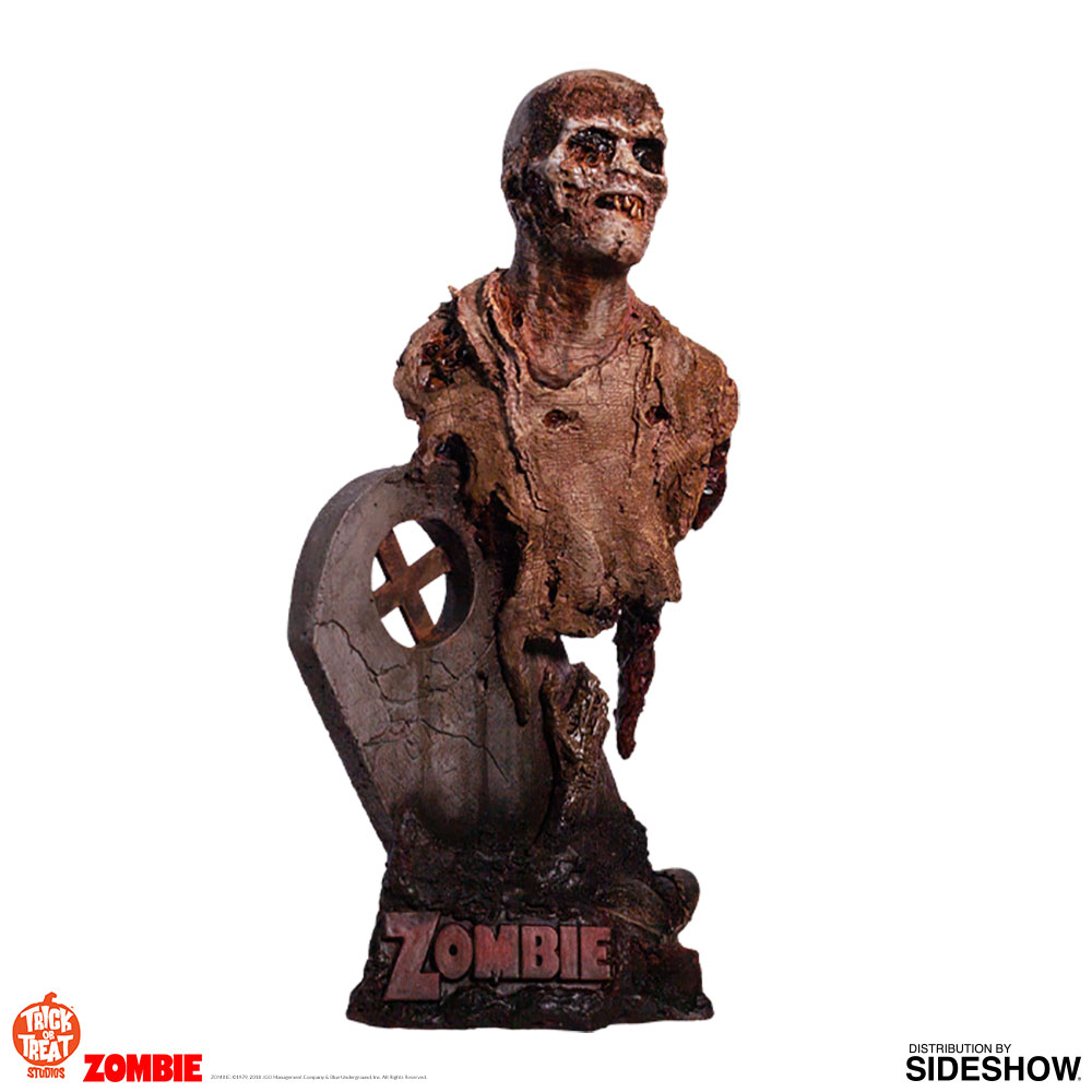 Fulci Zombie Worm Zombie Poster Bust
