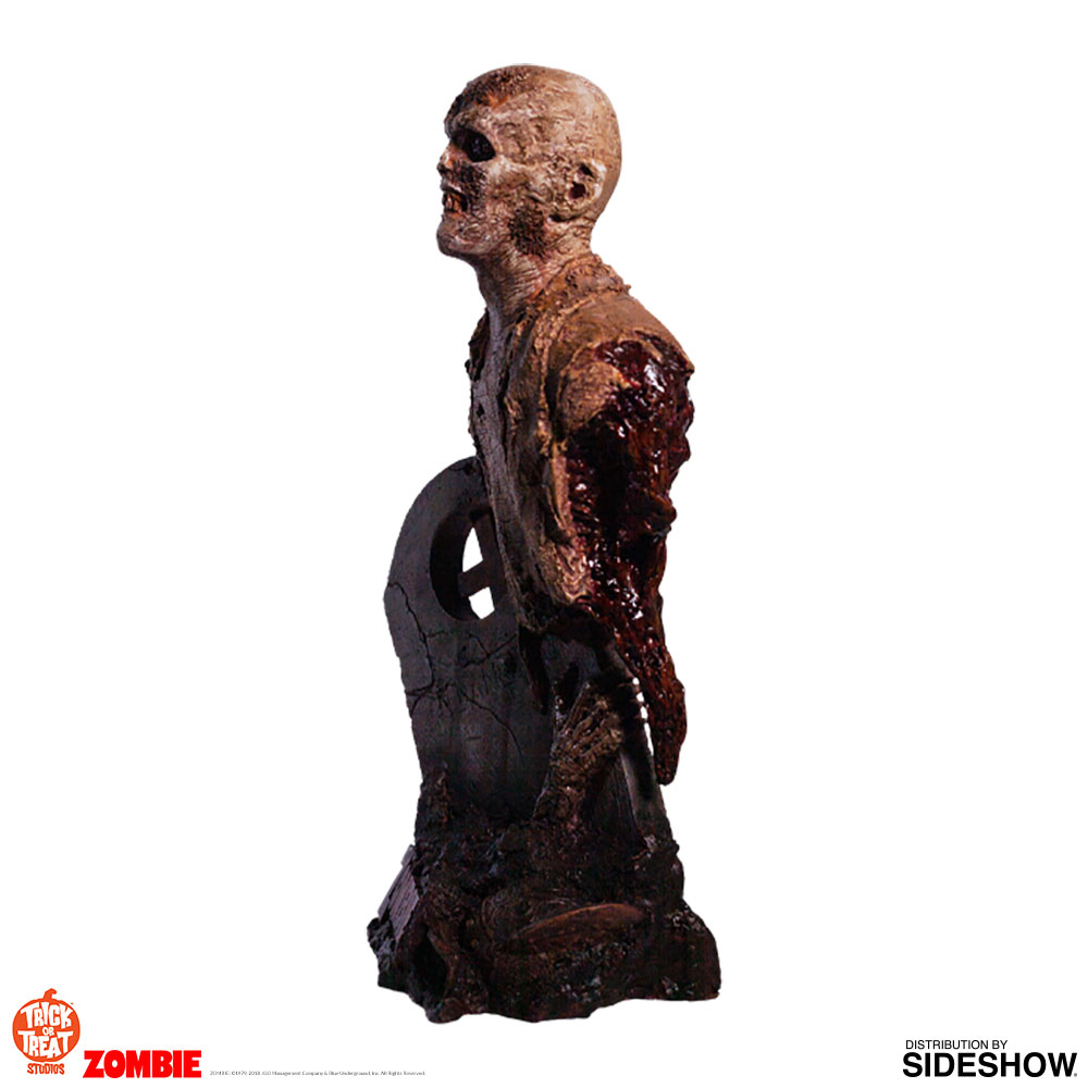 Fulci Zombie Worm Zombie Poster Bust