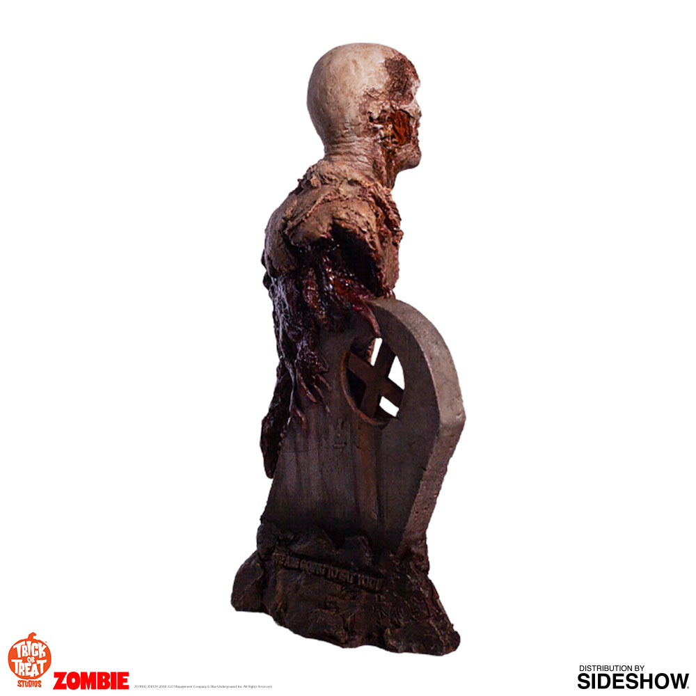 Fulci Zombie Worm Zombie Poster Bust
