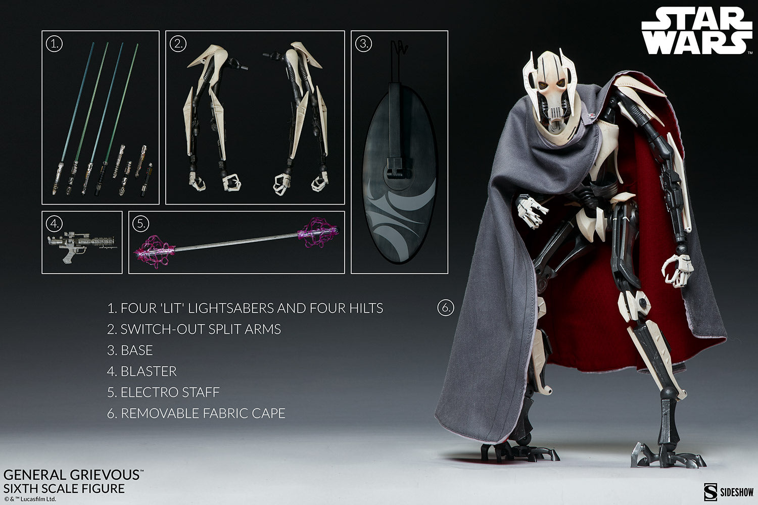General Grievous Star Wars Sixth Scale Figure